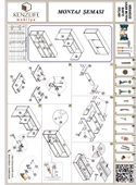 Kenzlife hazır mutfak mirandus22 byz 060X120X22 mutfak banyo dolabı kapaklı raflı - 5