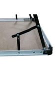 Katlanır Kamp Masası Alüminyum Çerçeve Mdf Üst Tabla (48*68CM) Kamp Piknik Festival Katlanır Masa - 6