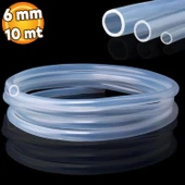 10 Metre Şeffaf Terazi Hortumu İç Çap 6 mm Termosifon Otomobil Kapı Fitili - 1