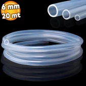 20 Metre Şeffaf Terazi Hortumu İç Çap 6 mm Termosifon Otomobil Kapı Fitili - 1