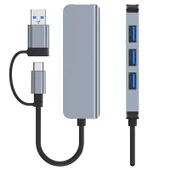 Concord BYL-2013TU 4 İn 1 Usb-A & Type-C Usb Hub Usb Çoğaltıcı - 1