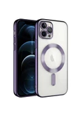 Newface İphone 12 Pro Max Uyumlu Kamera Korumalı Magsafe Telefon Kılıfı - 1