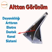 Empoli Lüks Mobilya Oturma Yükseltici Kanepe Sehpa TV Ünite Koltuk Ayağı Baza Ayakları Füme 16 cm thumbnail 4