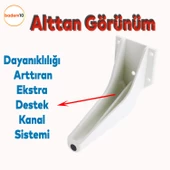 Tılsım Mobilya Oturma Yükseltici Kanepe Sehpa TV Ünitesi Koltuk Ayağı Baza Ayakları Beyaz Krom 16 cm - 4