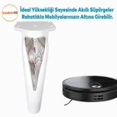 Tılsım Mobilya Oturma Yükseltici Kanepe Sehpa TV Ünitesi Koltuk Ayağı Baza Ayakları Beyaz Krom 16 cm - 5