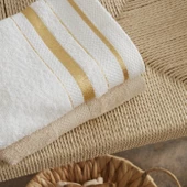 Karaca Home Glory Lurex 9 Parça Aile Banyo Seti Gold-Bej - 6