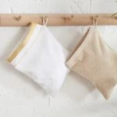 Karaca Home Glory Lurex 9 Parça Aile Banyo Seti Gold-Bej - 7