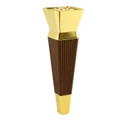 Dempa Lüks Mobilya Kanepe Tv Ünitesi Koltuk Ayağı Konsol Ayakları Kübik Ceviz Altın 20 Cm thumbnail 7