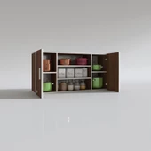 Kenzlife hazır mutfak honnor32 cvz 060*120*32 mutfak banyo dolabı kapaklı raflı - 4
