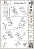 Kenzlife hazır mutfak honnor32 byz 060*120*32 mutfak banyo dolabı kapaklı raflı - 5