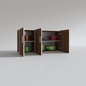 Kenzlife hazır mutfak canna32 cvz 060*120*32 mutfak banyo dolabı kapaklı raflı thumbnail 4