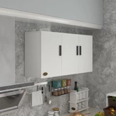 Kenzlife hazır mutfak canna32 byz 060x120x32 mutfak banyo dolabı kapaklı raflı - 1