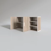 Kenzlife hazır mutfak fulvus22 crd 060*120*22 mutfak banyo dolabı kapaklı raflı - 2