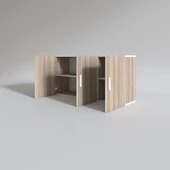 Kenzlife hazır mutfak dirca32 crd 060*120*32 mutfak banyo dolabı kapaklı raflı - 2