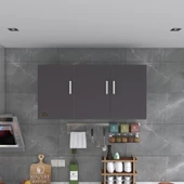 Kenzlife hazır mutfak canna32 gri 060*120*32 mutfak banyo dolabı kapaklı raflı thumbnail 3