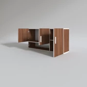 Kenzlife hazır mutfak mirena22 cvz 060*120*22 mutfak banyo dolabı kapaklı raflı thumbnail 3