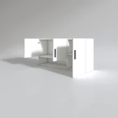 Kenzlife hazır mutfak mirena32 byz 060X120X32 mutfak banyo dolabı kapaklı raflı - 3