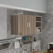 Kenzlife hazır mutfak fulvus22 crd 060*120*22 mutfak banyo dolabı kapaklı raflı - 1
