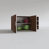 Kenzlife hazır mutfak fulvus22 cvz 060*120*22 mutfak banyo dolabı kapaklı raflı - 4
