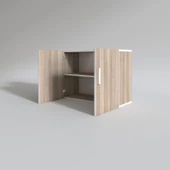 Kenzlife hazır mutfak castus22 crd 060*120*22 mutfak banyo dolabı kapaklı raflı - 3