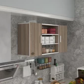 Kenzlife hazır mutfak honnor22 crd 060*120*22 mutfak banyo dolabı kapaklı raflı thumbnail 1