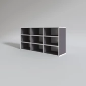 Kenzlife hazır mutfak hortus22 gri 060*120*22 banyo dolabı raflı kapaksız arkalıklı thumbnail 2