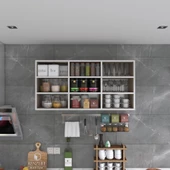 Kenzlife hazır mutfak hortus22 crd 060*120*22 banyo dolabı raflı kapaksız arkalıklı - 3