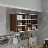 Kenzlife hazır mutfak hortus22 cvz 060*120*22 banyo dolabı raflı kapaksız arkalıklı - 1
