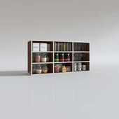 Kenzlife hazır mutfak hortus22 cvz 060*120*22 banyo dolabı raflı kapaksız arkalıklı - 4