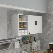 Kenzlife hazır mutfak castus22 byz 060*120*22 banyo dolabı kapaklı raflı arkalıklı thumbnail 1