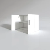 Kenzlife hazır mutfak castus22 byz 060*120*22 banyo dolabı kapaklı raflı arkalıklı thumbnail 2