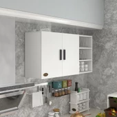 Kenzlife hazır mutfak fulvus22 byz 060*120*22 mutfak banyo dolabı kapaklı raflı - 1