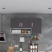 Kenzlife hazır mutfak mirena32 gri 060*120*32 mutfak banyo dolabı kapaklı raflı thumbnail 4