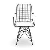 Knsz kafes tel sandalyesi 1 li mazlum syhbyz kolçaklı ofis cafe bahçe mutfak thumbnail 2