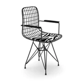 Knsz kafes tel sandalyesi 1 li mazlum syhbonar kolçaklı ofis cafe bahçe mutfak thumbnail 2