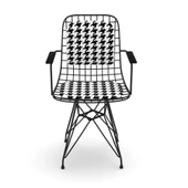 Knsz kafes tel sandalyesi 1 li mazlum syhkono kolçaklı sırt minderli ofis cafe bahçe mutfak thumbnail 2