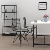 Knsz kafes tel sandalyesi 1 li mazlum syhkono ofis cafe bahçe mutfak thumbnail 1