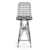 Knsz kafes tel bar sandalyesi 1 li zengin syhaldo 75 cm oturma yüksekliği ofis cafe bahçe mutfak thumbnail 1