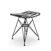 Knsz kafes tel sandalyesi taburesi 1 li mutlu syhbonar ofis cafe bahçe mutfak thumbnail 1