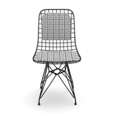 Knsz kafes tel sandalyesi 1 li mazlum syhtalen sırtminderli ofis cafe bahçe mutfak thumbnail 1