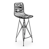 Knsz kafes tel bar sandalyesi 1 li zengin syhbonar sırt minderli 75 cm oturma yüksekliği ofis cafe bahçe mutfak thumbnail 1