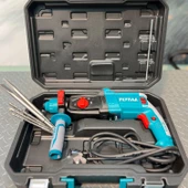 Total Kırıcı Delici Darbeli Matkap 950 W Metal Beton Ahşap Elektropnömatik Delme Kırma Hilti - 3