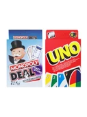 Uno Klasik ve Monopoly Deal Kart Oyun Seti - 1