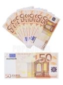 50 Adet 50 Euro Geçersiz Para Parti Şaka Düğün Oyun Parası Fim Dizi Çekimleri İçin - 1