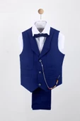 Erkek Çocuk Yakalı Yelek Pantolon Takım - 5