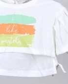 Escabel Kız Çocuk Tshirt Yandan Büzmeli - 3