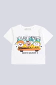 Kız Çocuk Baskılı Kısa Boy Tshirt - 2