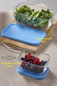 Paşabahçe 6 Adet  530743 Orta Büyük Kapaklı Snowbox Saklama Kabı Takımı 830cc - 2