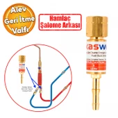 Kasweld Alev Geri Tepme Valfi Oksijen Kaynak 3005 A Gaz Asitelen Tüp Hamlaç Regülatör Lülesi M16 mm thumbnail 1