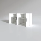 Kenzlife hazır mutfak merta byz 060*120*32 mutfak banyo dolabı kapaklı raflı - 2